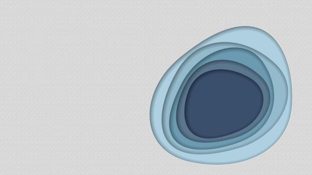 Bond paper texture gray color background with abstract 3d frame water drop shape paper cut style overlapping in layers vector