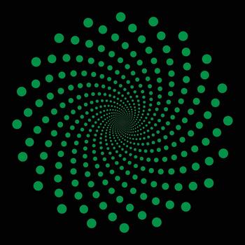 punto modelo en un negro antecedentes vector