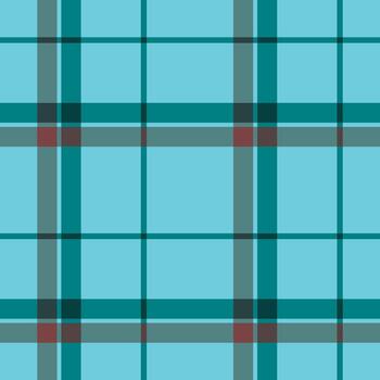 a blue plaid pattern with red and green squares vector
