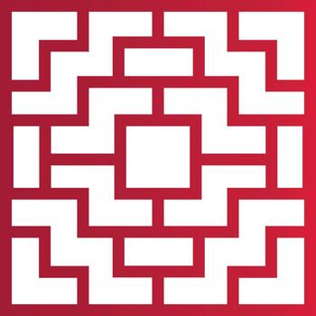 chino cuadrado marco con oriental estilo vector