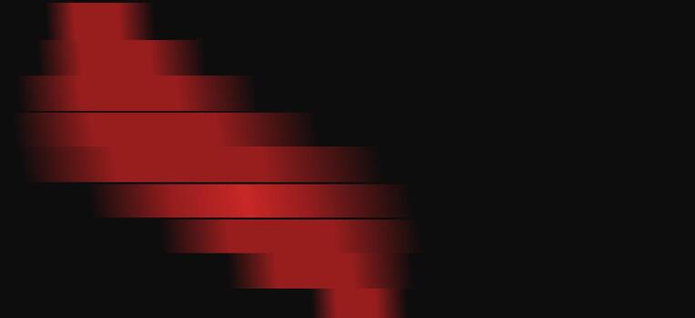 moderno resumen antecedentes con dinámica rojo geométrico formas y degradado efectos en contra un oscuro fondo. Perfecto para tecnología y diseño efectos visuales vector