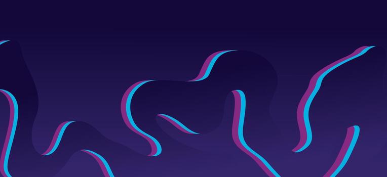 resumen fluido degradado antecedentes con dinámica azul y magenta ondulado líneas vector