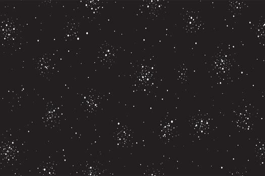 Abstract Night Sky with Repeating Star Groups vector