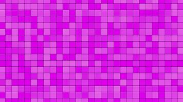 Vibrant Pink Cube Cluster Explosion Forming Circular Geometry. Looped 3D rendering video