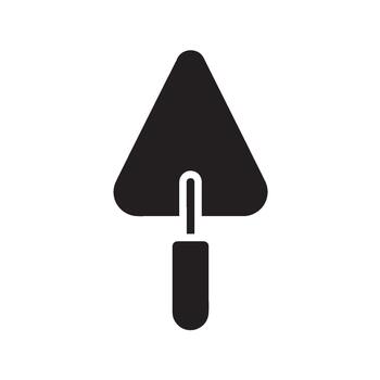 Essential masonry trowel icon representing construction and building work perfect for architectural designs and home improvement projects with a professional and sturdy utility ideal for web and app i vector