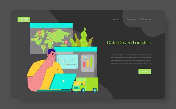 Data-driven logistics analysis vector