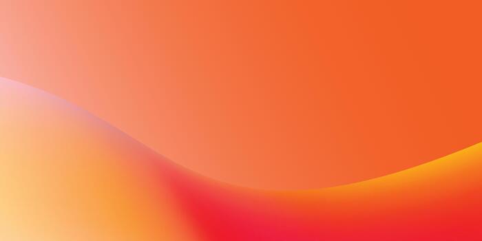 Abstract background with smooth gradient wave in warm tones of orange, red, and yellow, perfect for modern design vector