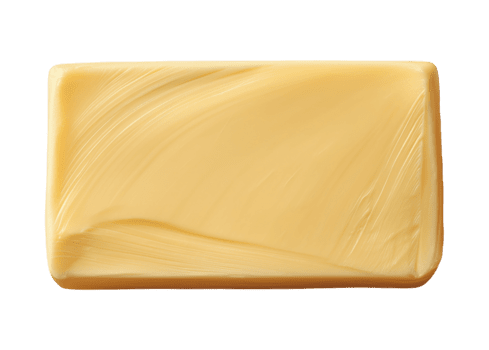 rettangolare burro bloccare isolato su trasparente sfondo png