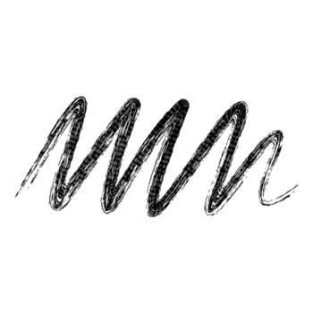 negro ondulado mano dibujado Escribiendo línea resumen bosquejo vector