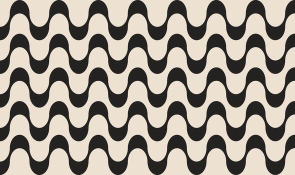 Copacabana Wave Pattern Background. Crescent-shaped shoreline, Art Deco architecture, bustling boardwalk with distinctive mosaic patterns. vector