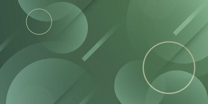 Abstract green circle pattern background. Simple elegant banner concept element design. Trendy background style. vector