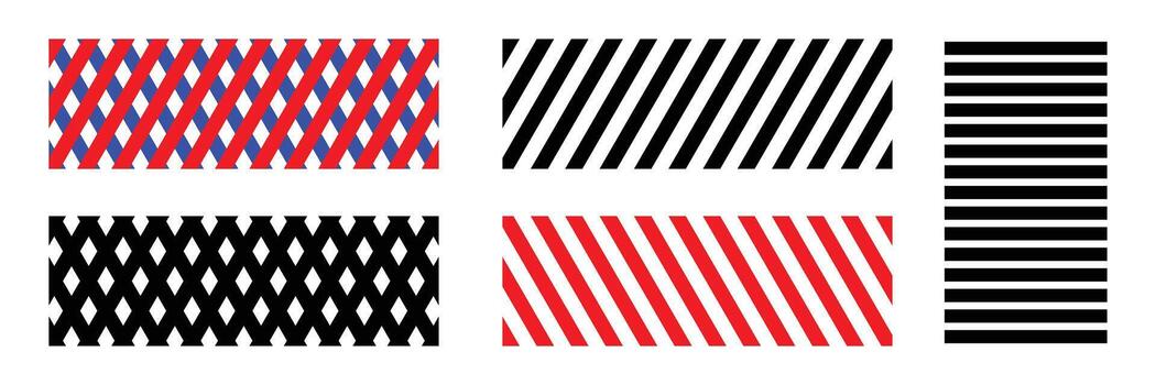 diagonal y vertical líneas y cruzar líneas, soltero líneas a rayas computadora gráficos. vector