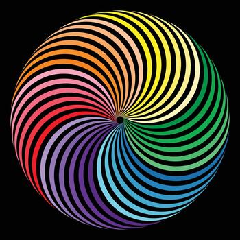 Abstract Color Circle vector