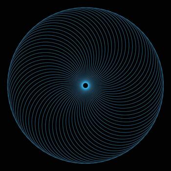 el abstracto, vibrante espiral de vistoso geométrico patrones vector