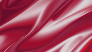 elegante liscio cremisi pendenza sfondo per moderno disegni versatile astratto struttura in profondità rosso raso piace liquido onda animazione con riflessivo punti salienti e liscio looping movimento movimento video