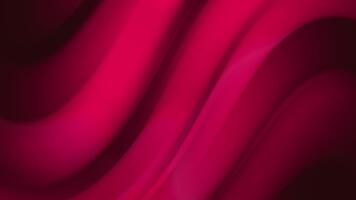 ein beschwingt und luxuriös abstrakt Gradient Hintergrund, mit elegant glatt Kurven und fließend Wellen im tief Rosa und Reich rot Töne im ein nahtlos Schleife, Ideal zum elegant abstrakt Bewegung. video