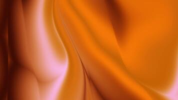 fluido resumen olas de calentar naranja, marrón, y rosado matiz lujoso, textura en esta elegante degradado antecedentes. calentar naranja líquido ola animación con suave fluido curvas, ideal para moderno movimiento video
