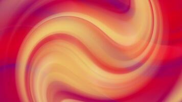 en dynamisk lutning bakgrund med värma nyanser och abstrakt former mjuk gul orange virvlande lutning animering med slät strömmande rotation i ett ändlös sömlös slinga. video