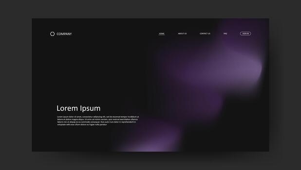 landing page dark background abstract fluid vector