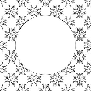 moderno copo de nieve modelo presentando geométrico formas en limpiar antecedentes vector