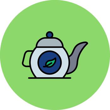 Teapot Abstract Pattern Block vector