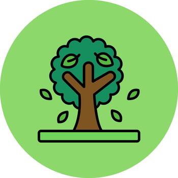 Tree Dynamic Stroke Element vector