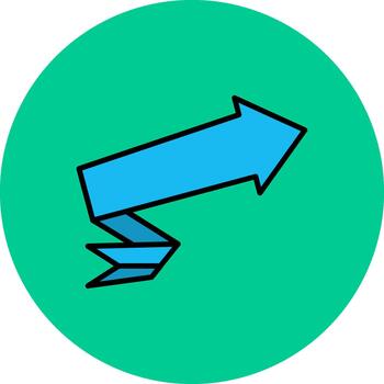 Up Arrow Subtle Stroke Patch vector