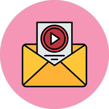 correo electrónico alta tecnología forma modelo vector