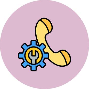 Technical Support Digital Tone Block vector