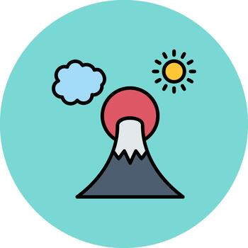 fuji sutil carrera parche vector