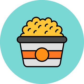 Popcorn Dynamic Stroke Element vector