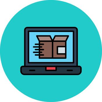 logístico Delgado contorno característica vector