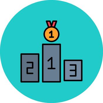 podio futuro píxel modelo vector