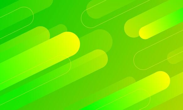 Abstract green and yellow diagonal lines background, modern dynamic composition of striped shapes vector