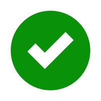 checkmark icon animation on white background, animated checkmark suitable for approval, confirmation, list completion, quality control, and correct mark video