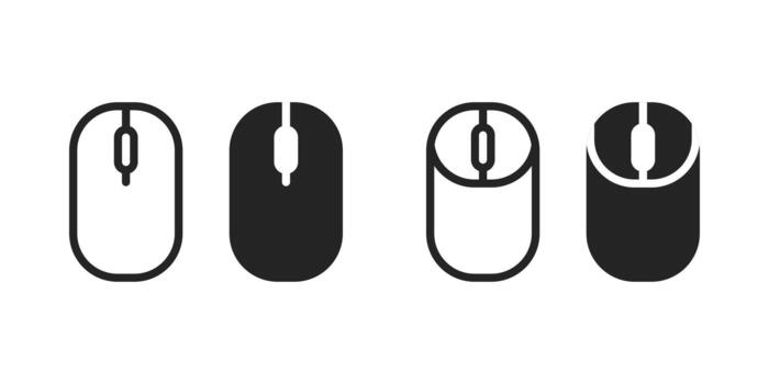 Mouse icon. Computer mouse icon set. vector