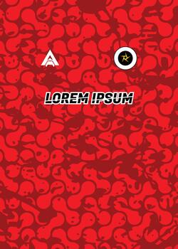 Dynamic Red Grunge Interlocking Chainlink Texture vector