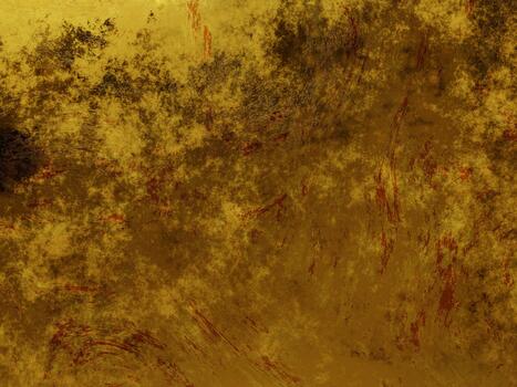 Golden background with faded streaks and subtle patterns of color. photo