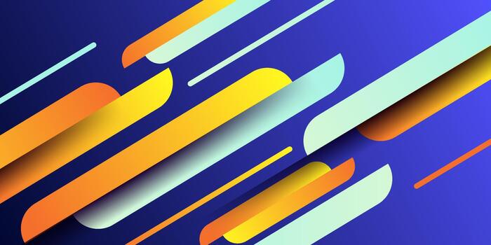 Colorful abstract flowing shapes vector