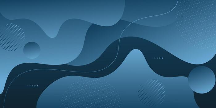 Blue abstract background with simple shapes and wavy lines. Popular and modern with a 3D concept. EPS10. vector