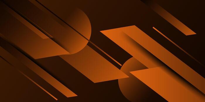 resumen naranja bandera antecedentes con superposición flecha modelo diseño. vector