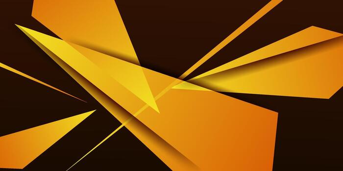 resumen naranja superposición papel cortar 3d antecedentes. fractal sombra con línea modelo. eps10 vector