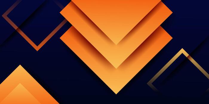 resumen 3d papel cortar antecedentes con naranja y oscuro a cuadros patrones en el antecedentes. eps10 vector