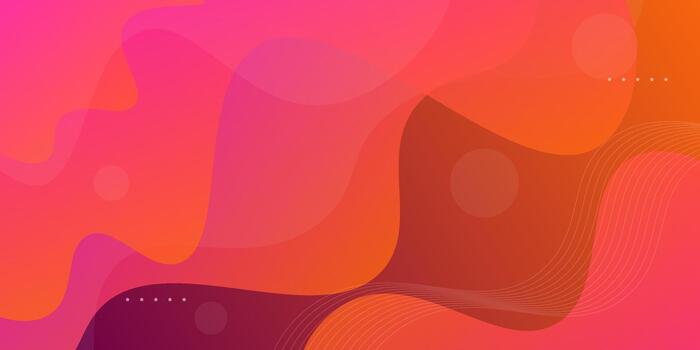 Liquid color background design. Orange and pink fluid gradient elements. Dynamic shape composition. Trendy and simple banner shape design. eps10 vector