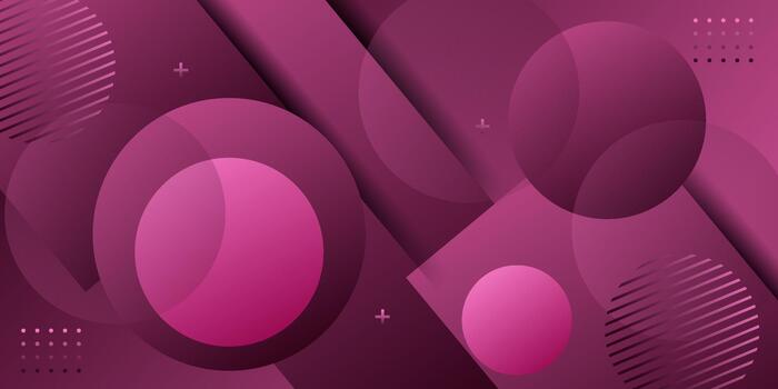 resumen púrpura antecedentes con geométrico cuadrado modelo concepto. elegante superposición circulo bandera antecedentes. eps10 vector