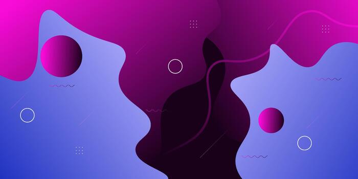 Abstract background with purple and blue wave graphics. Cool banner element background. Eps10 vector