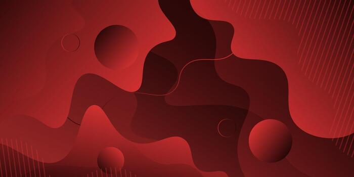 resumen rojo ola sombra antecedentes. sencillo y de moda horizontal fluido modelo. eps10 vector