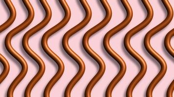 cobre ondulado líneas repitiendo con resumen geométrico modelo video