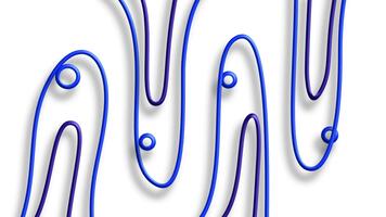 Blau abstrakt Drähte Erstellen dynamisch Schleifen Pfad video