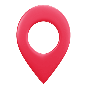 3d rosso navigazione Posizione pointer icona png